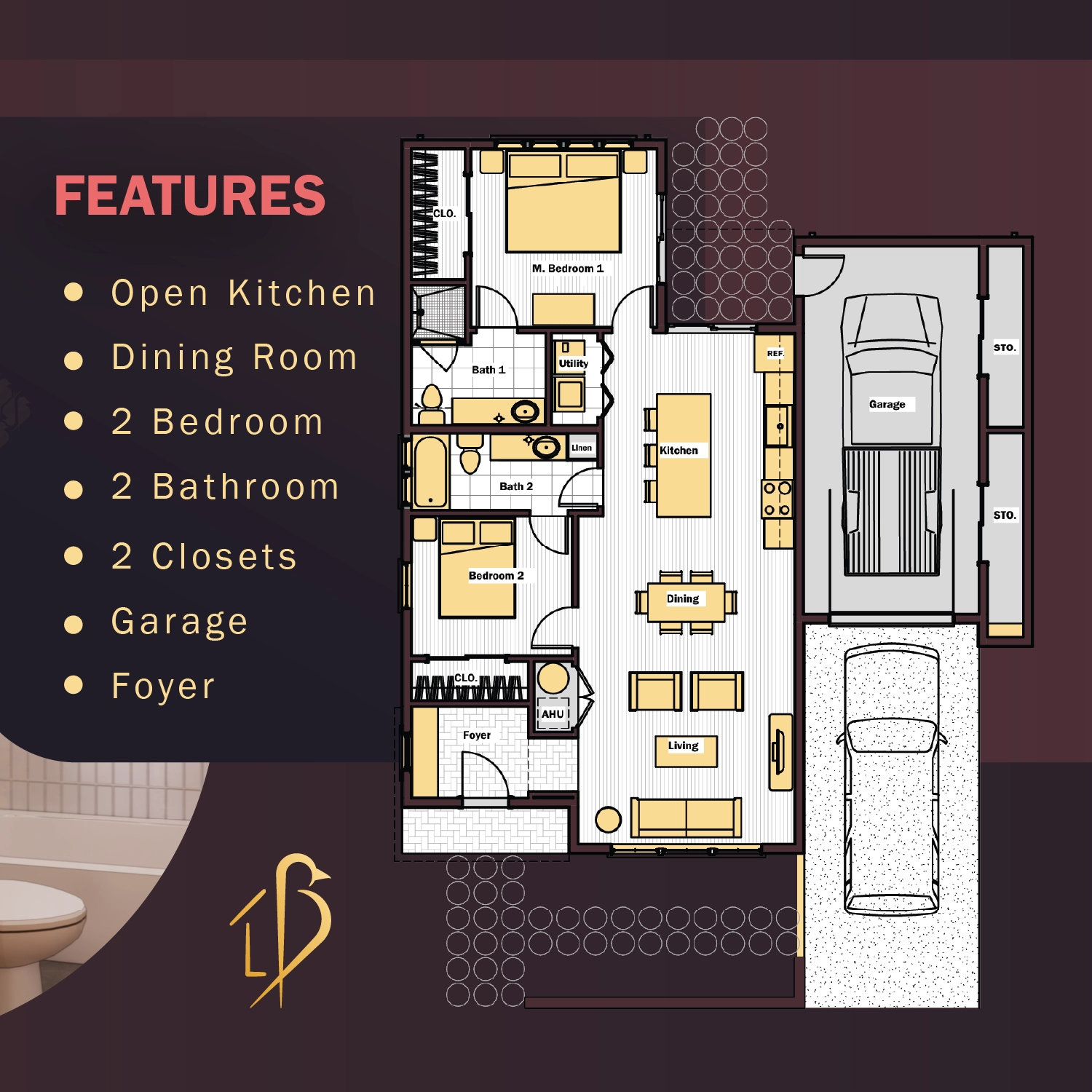 2 Bedroom Housing_Option 2